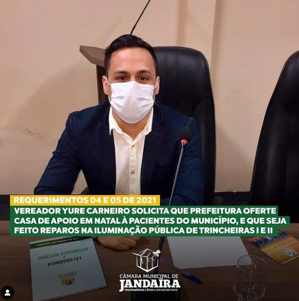 Yure Carneiro Solicita Casa de Apoio em Natal